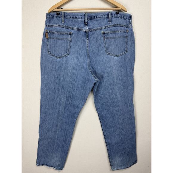 Cinch Jeans Men's Size 42 x 34 Denim 5 Pocket Western Work Jeans Distressed - Picture 1 of 16